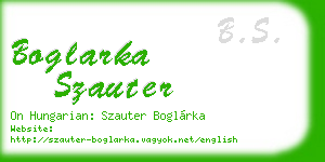boglarka szauter business card